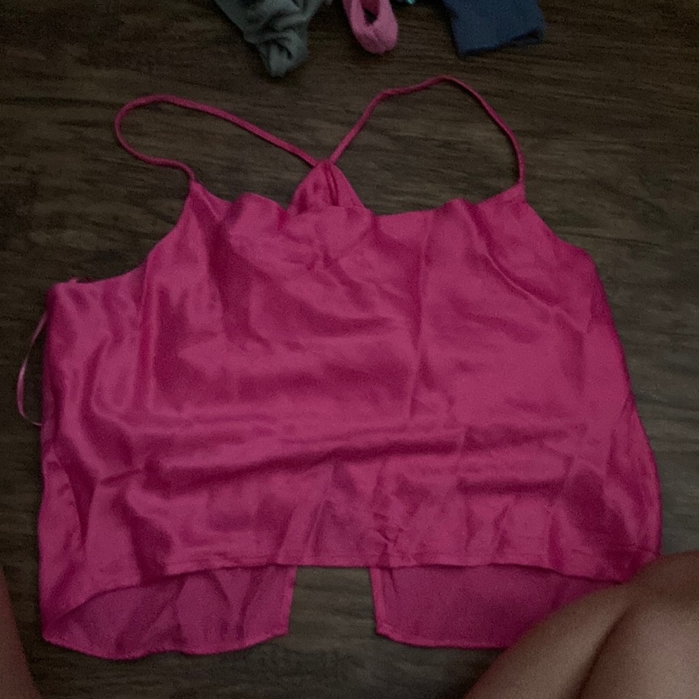 -Zara hot pink top size S